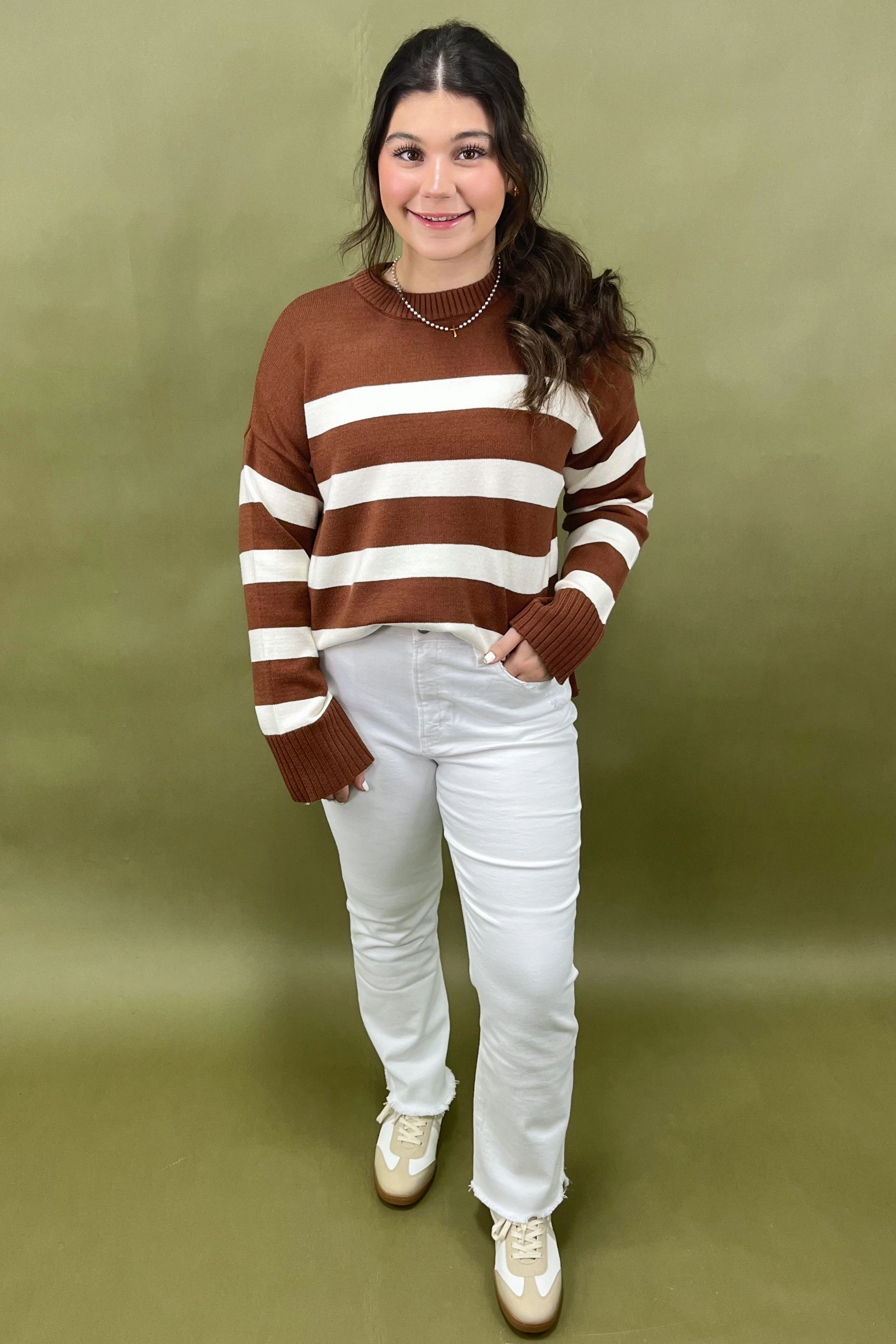 Cinnamon Swirl Sweater HoodedVersion StretchKnit