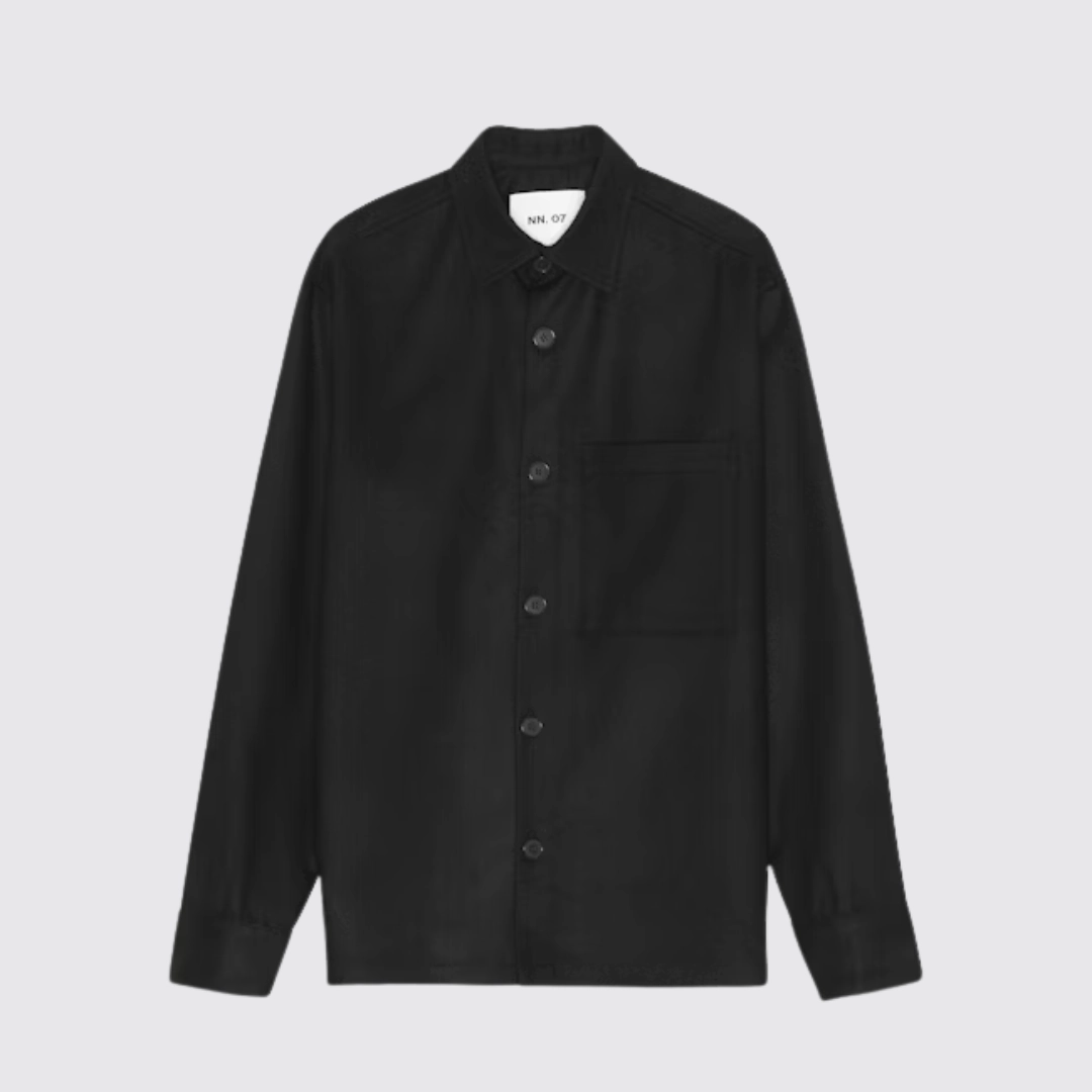 Simple Detail Snag Free Zipper Technology Freddy 1630 Wool Blend Hybrid Overshirt