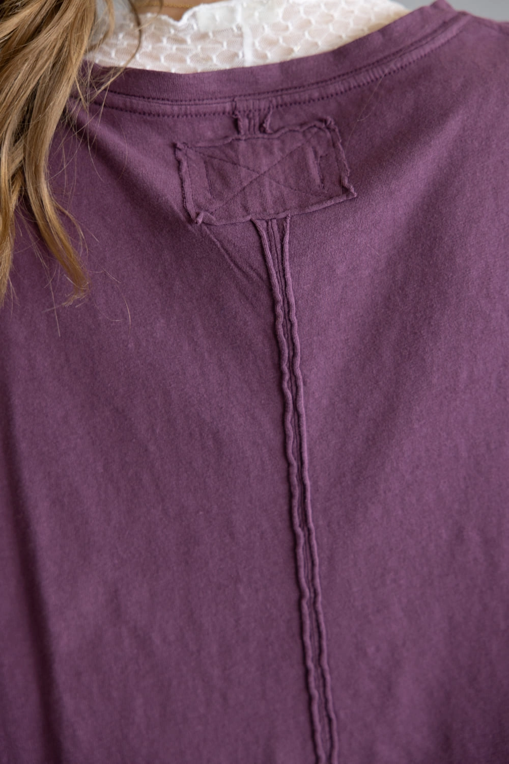 Stretchable Fabric Thermoregulating Fabric Free People We The Free Nina Tee for Women in Maroon | OB1690079-5760-MAROON