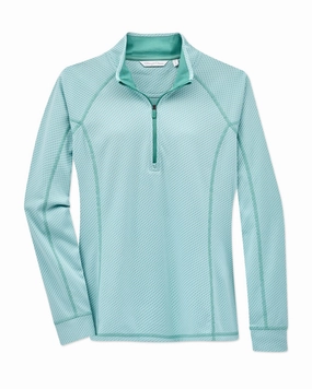 ironable Witney Quarter Zip - Sea Green