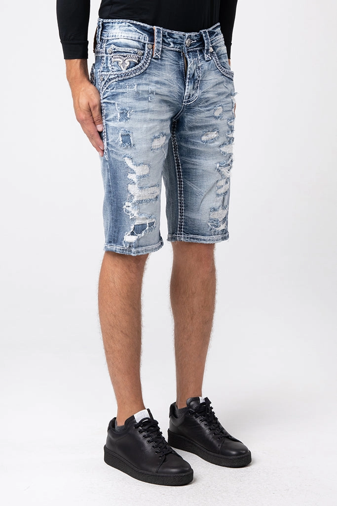 Non Slip Inner Grip Soft Inner Lining Dimitri Denim Shorts
