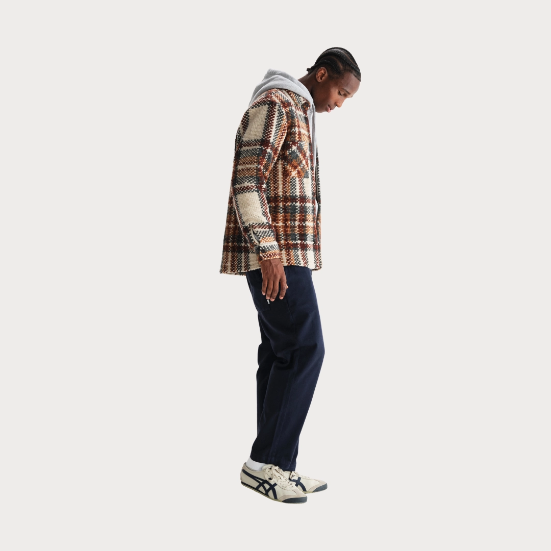 Whiting Overshirt Wool Blend Bobble (Ecru   Multi) Heat Tech Fabric