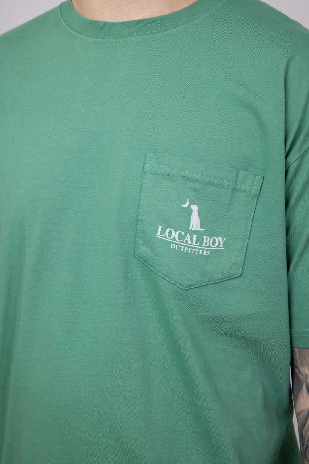 Local Boy Salmon T-Shirt for Men in Green | L1000548-LTGREEN Casual Comfort Layer