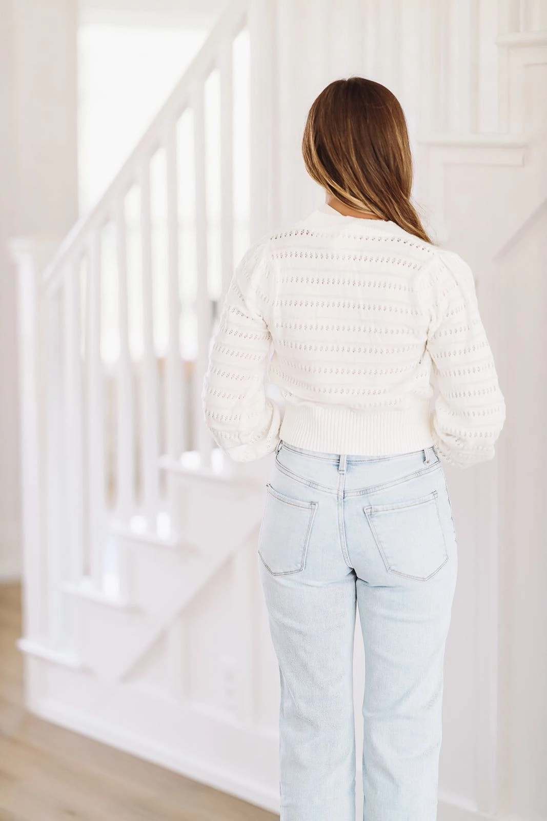 DurableReinforcement Classic Tank Sweet as Sugar Bow Sweater - Ivory and Black