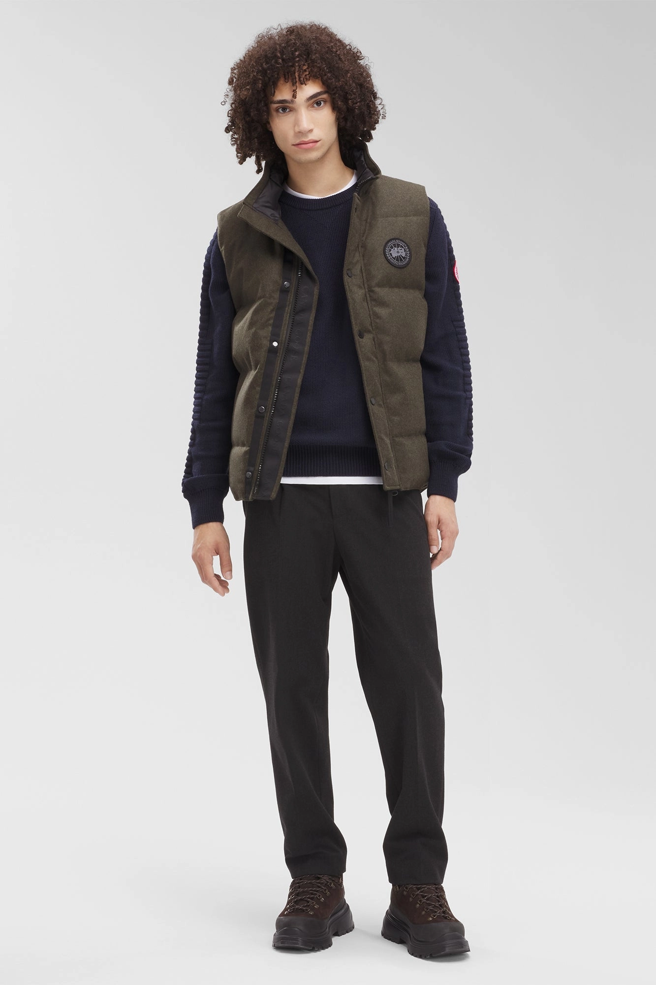 Garson Vest Wool Heat Keep Heat Tech Fabric