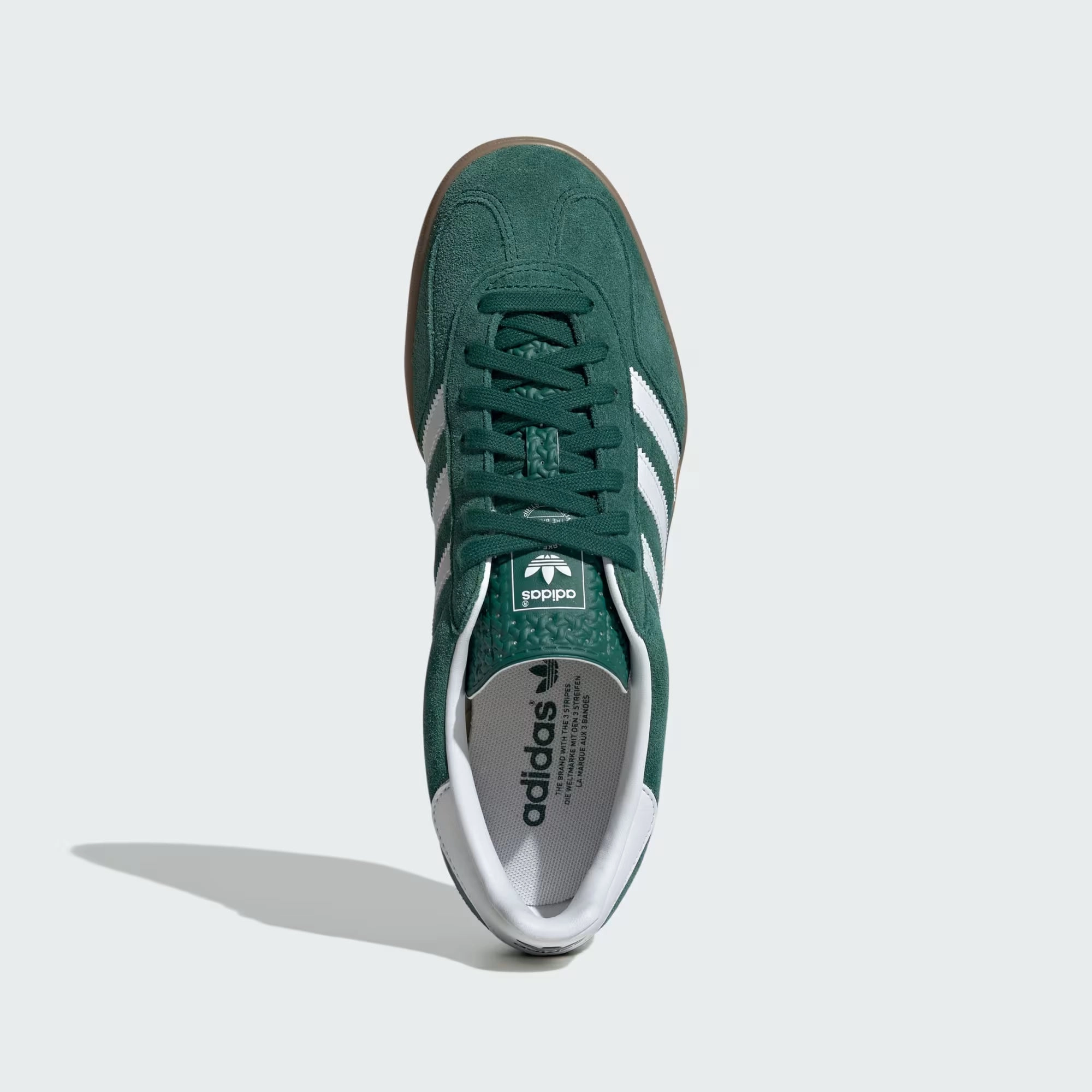 Shock Absorption Soles Gazelle Indoor Shoes (Collegiate Green   Cloud White   Gum)