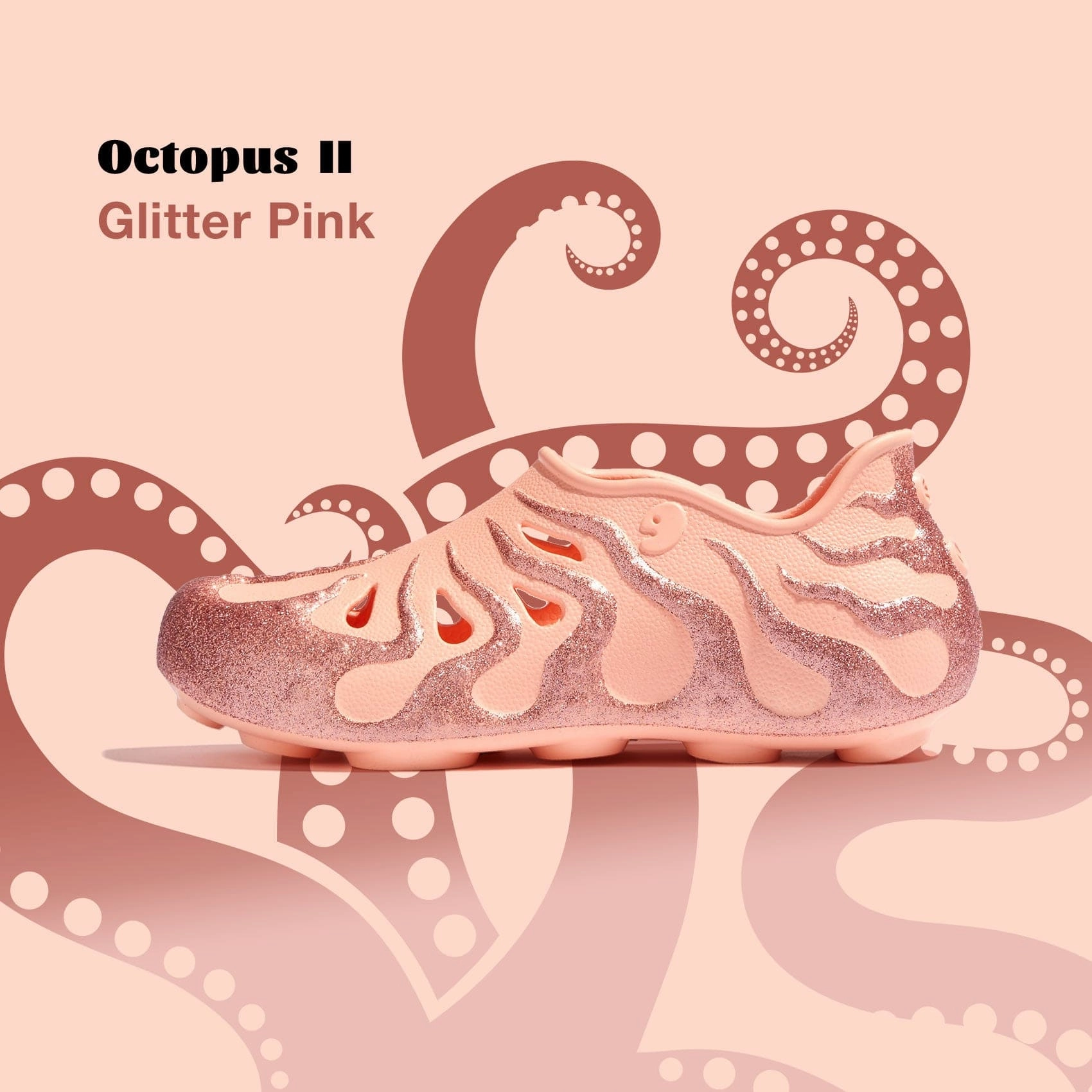 Sandal Refills Firm Step Glitter Pink Octopus II Women