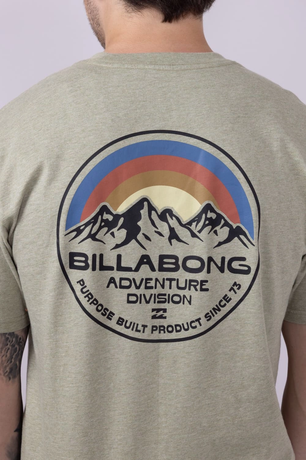 Billabong Rockies Adiv T-Shirt for Men in Sage | 24A502500-SAGE Odor-resistant MoistureWicking