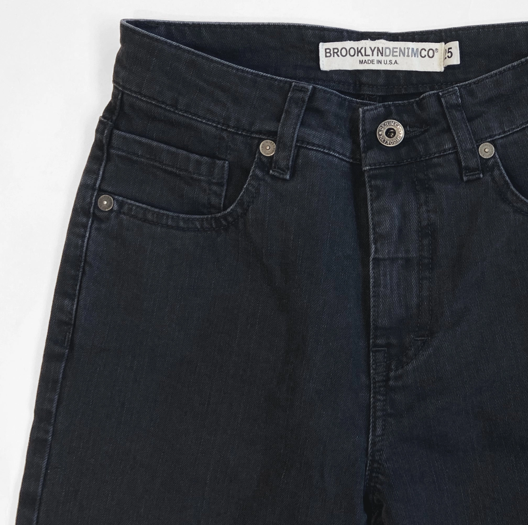 Comfortable Wear All Time Use Brooklyn Denim Co. High Rise Skinny Jean - Washed Black