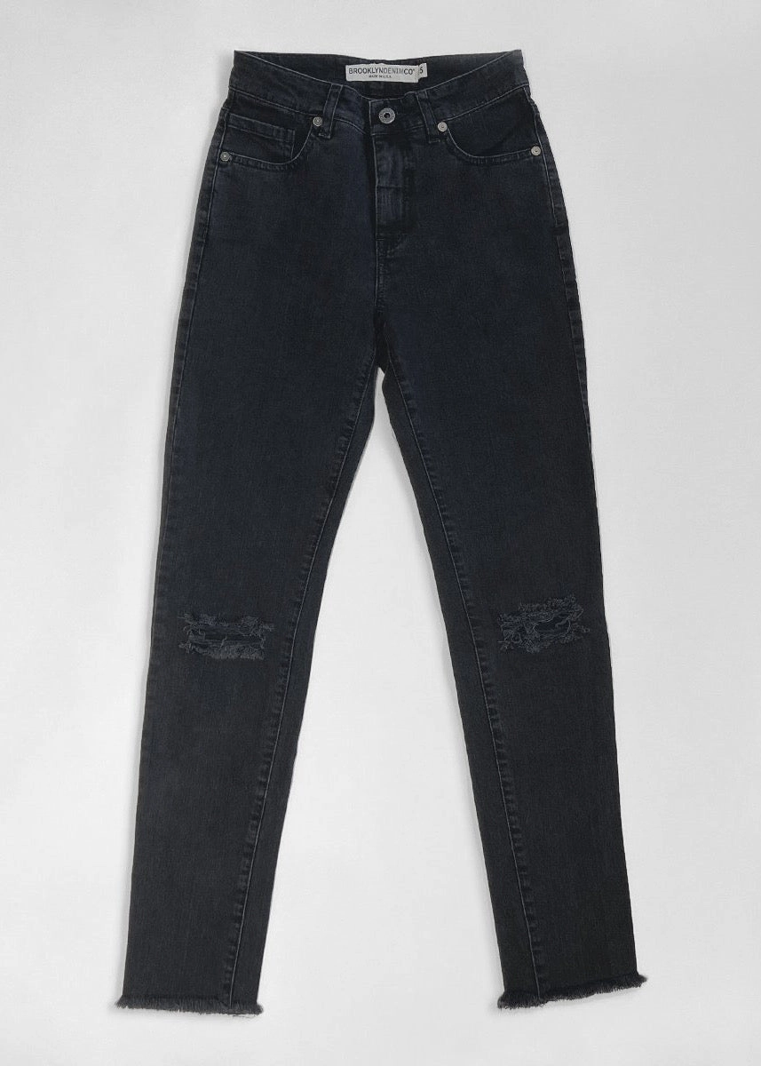 Brooklyn Denim Co. High Rise Skinny Jean - Washed Black All Occasion