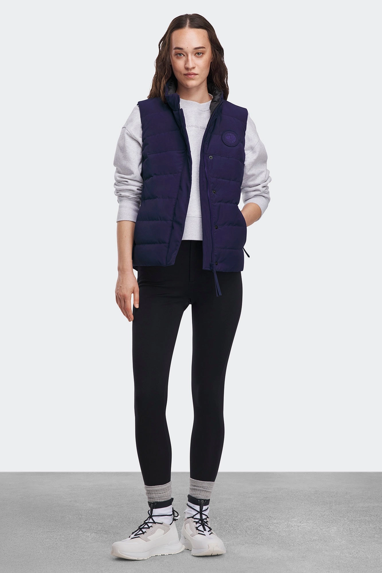 Freestyle Vest Non Slip Collar Temperature Regulating Fabric