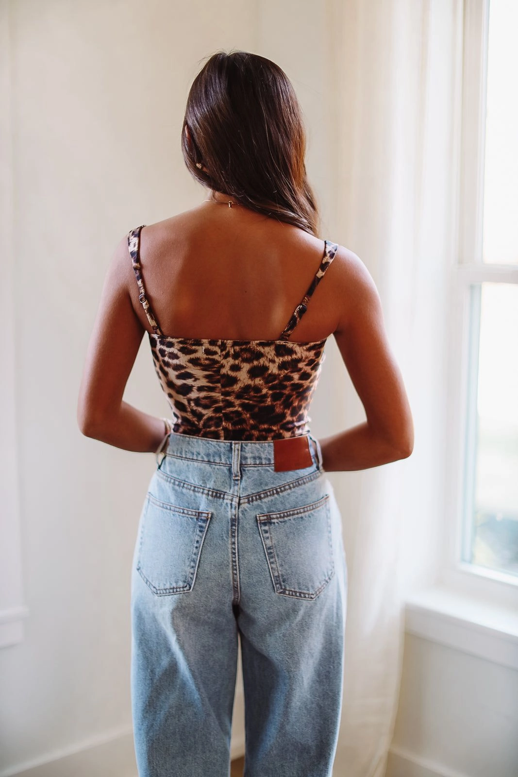 Summer Blouse Good American Sweetheart Bodysuit - Leopard