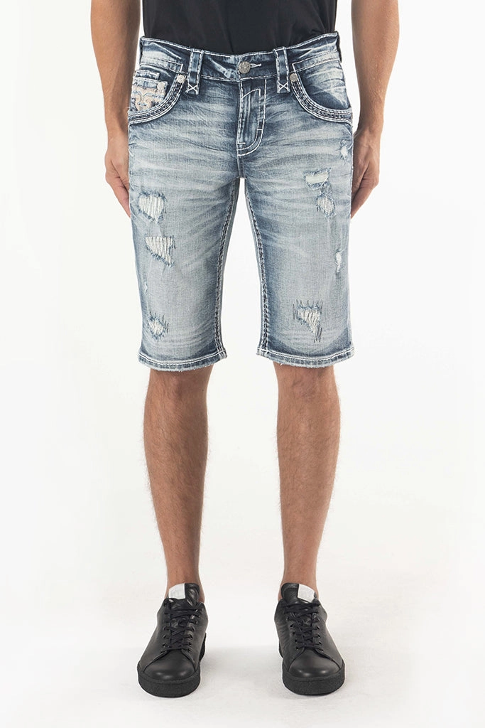 Elin Denim Shorts denim material