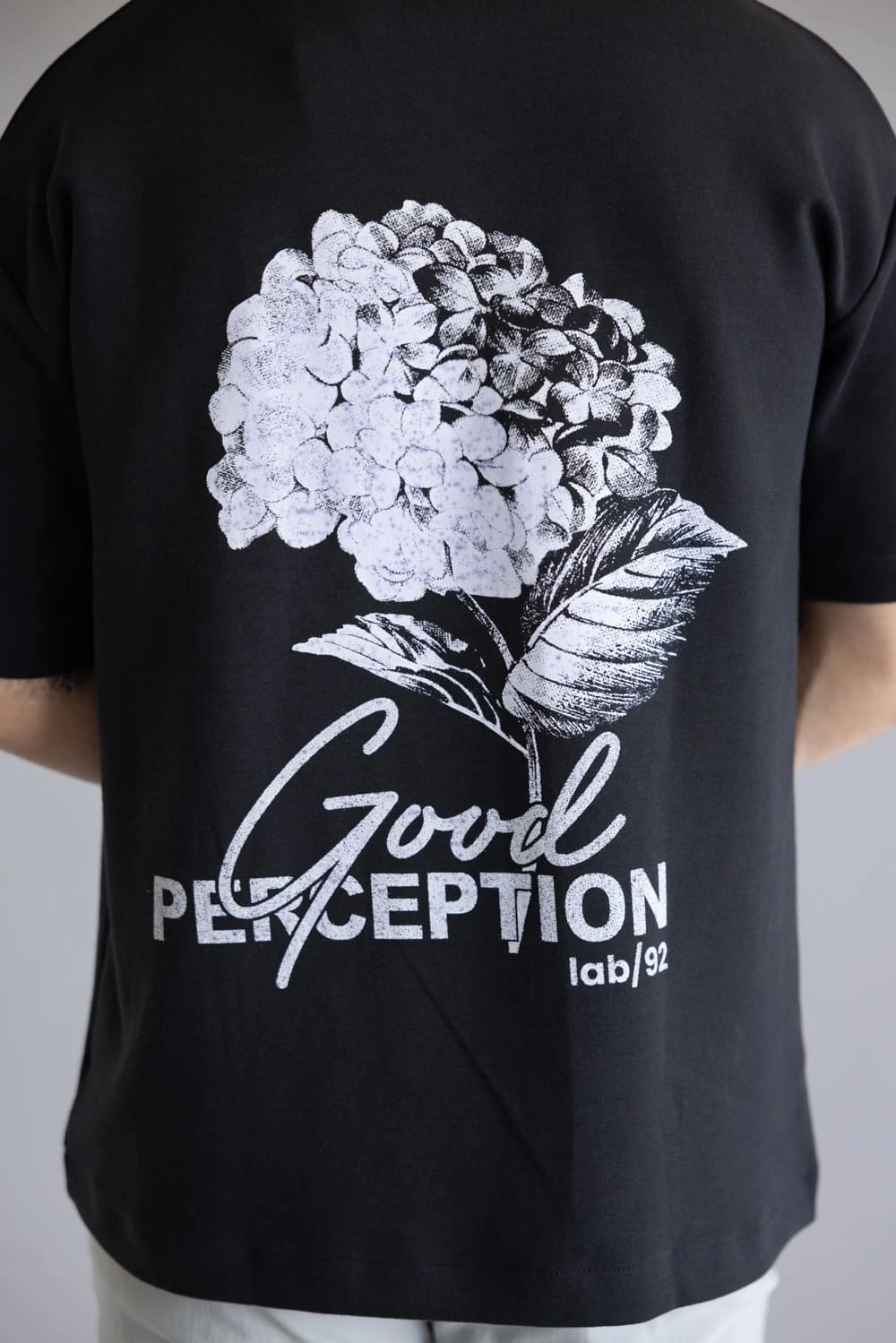 Good Perception T-Shirt for Men in Black | CKTS C172 NoSideSeam Teenager coolness