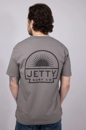 Jetty Sunbeam Pocket T-Shirt for Men in Cinder | S25SUNB-M10001CND Comfy Wear Day-to-Day Comfort