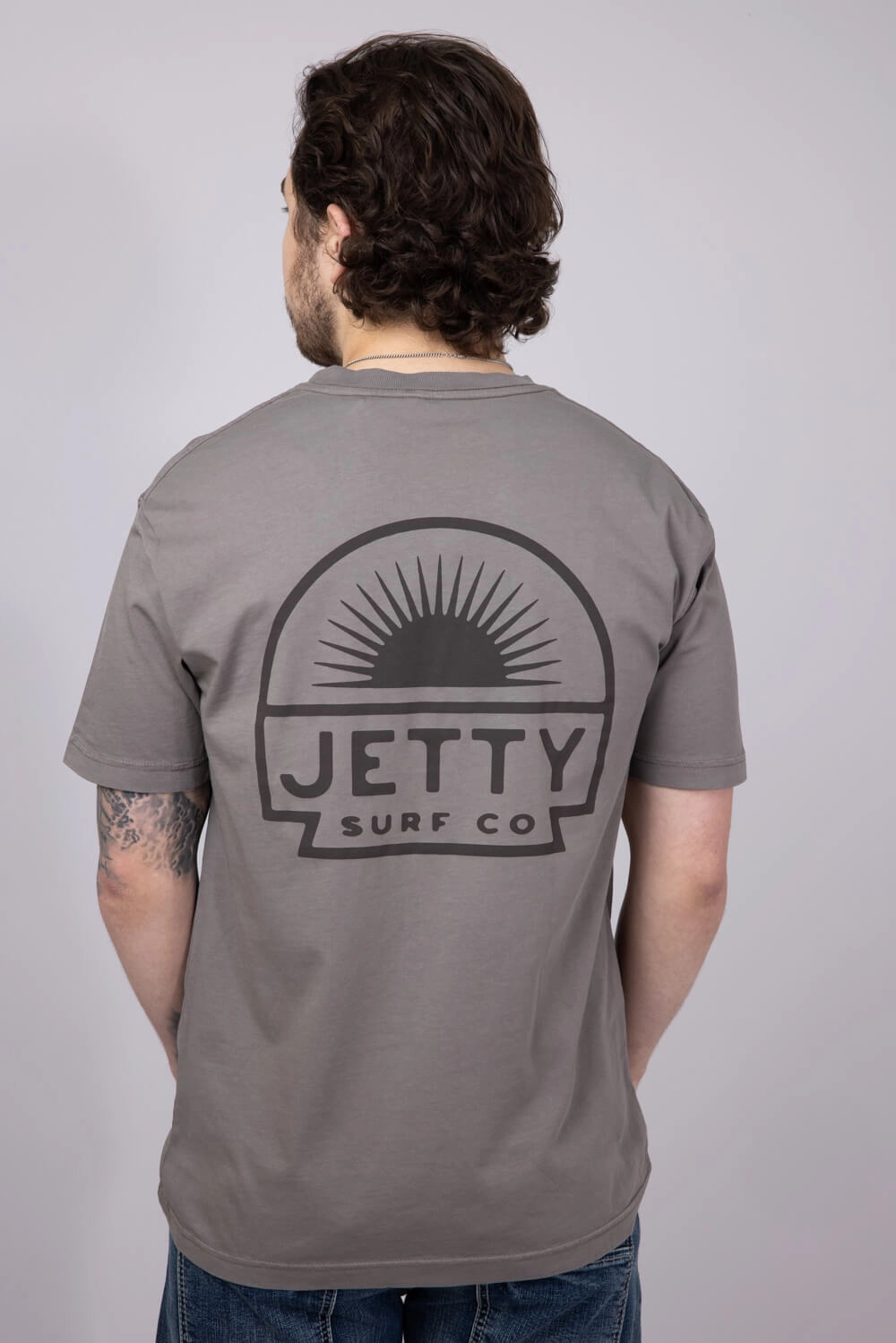 Jetty Sunbeam Pocket T-Shirt for Men in Cinder | S25SUNB-M10001CND Comfy Wear Day-to-Day Comfort