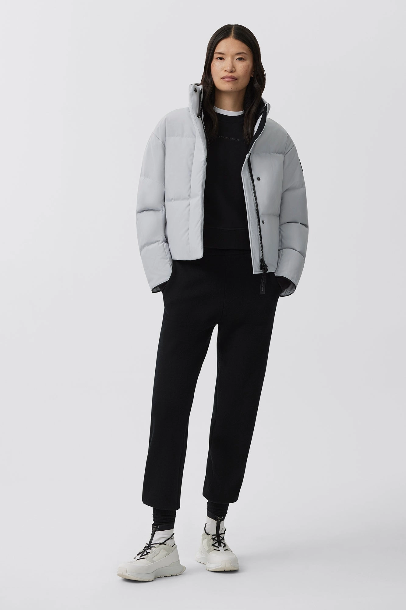 Shock Absorbent Padding RubberizedTrim Grandview Cropped Jacket Black Label