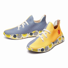 ZipUp Low Impact Sole Grey & Yellow Mijas Men