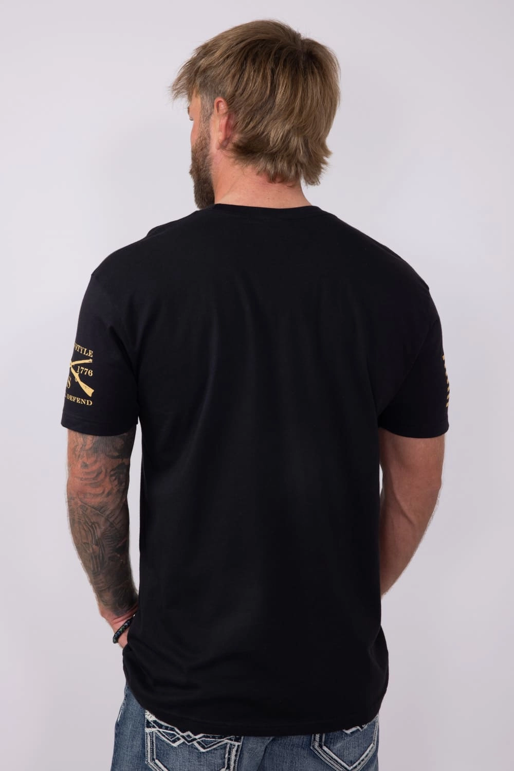 Grunt Style American Reaper 2.0 T-Shirt for Men in Black | GS1606-BLACK Comfortable and stylish