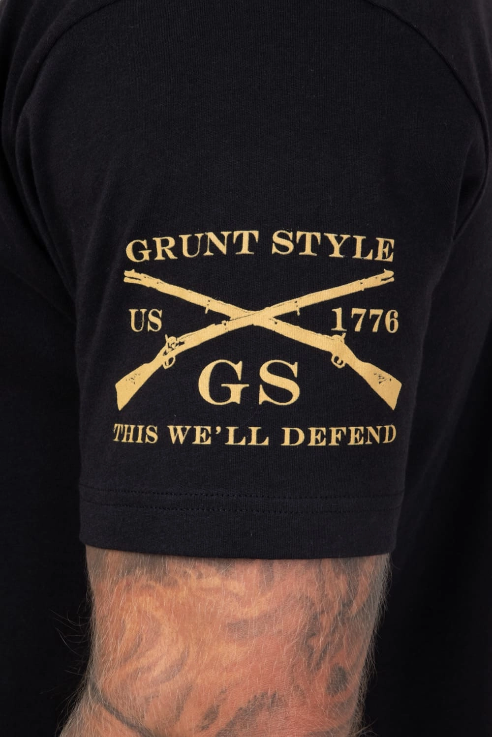 Grunt Style American Reaper 2.0 T-Shirt for Men in Black | GS1606-BLACK graduation Unisex style