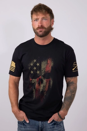 Versatile Style Grunt Style American Reaper 2.0 T-Shirt for Men in Black | GS1606-BLACK