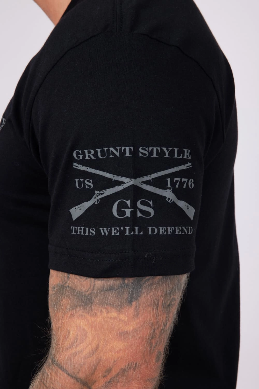 Grunt Style Whiskey Helps T-Shirt for Men in Black | GS2598-BLACK Basic Layering