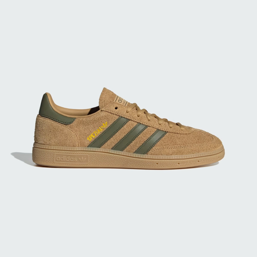 Indoor Flex Fit Handball Spezial Shoes (Golden Beige   Focus Olive   Gum)