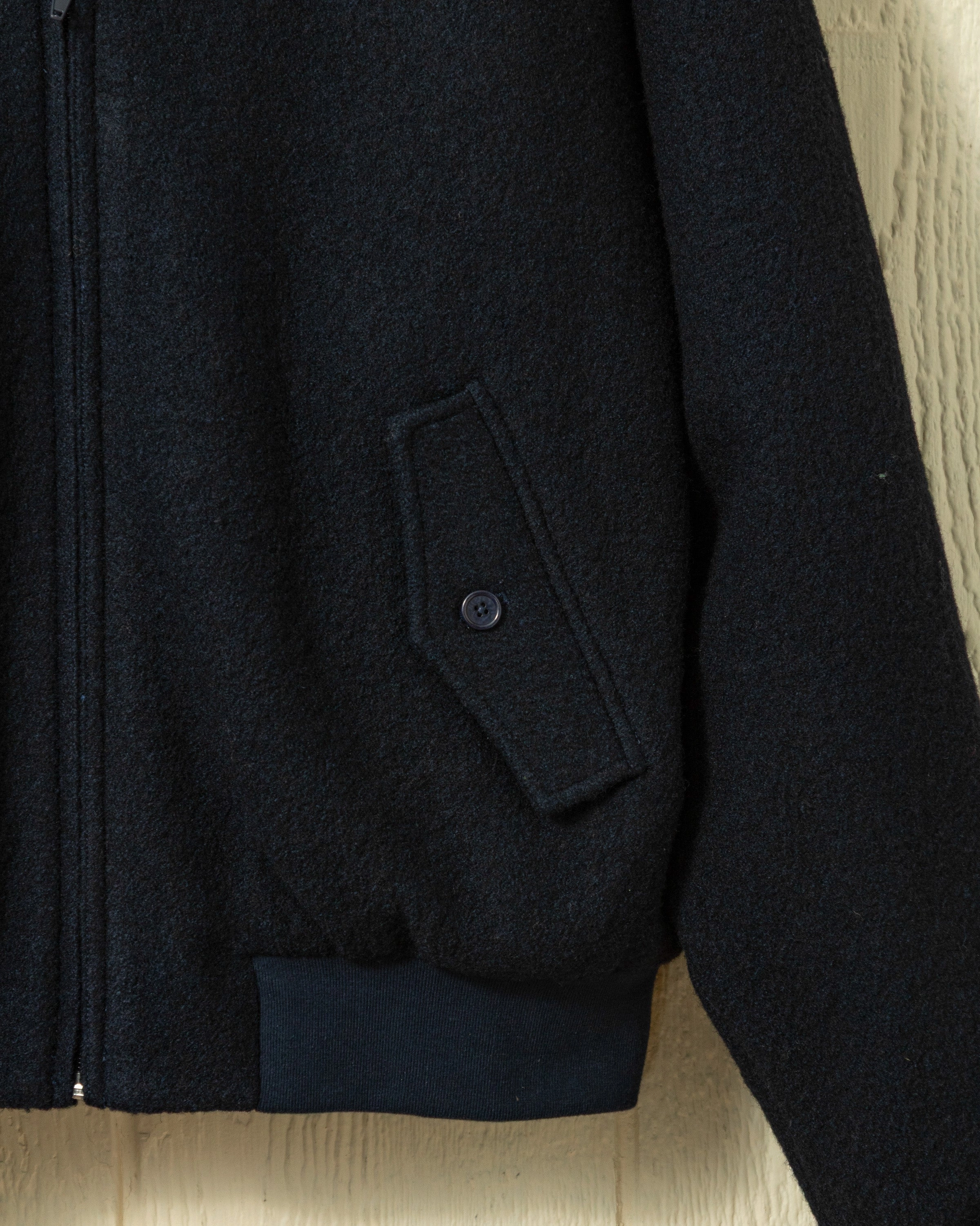 Mesh Lining (PRE-ORDER) Brighton Jacket in Navy Felted Wool