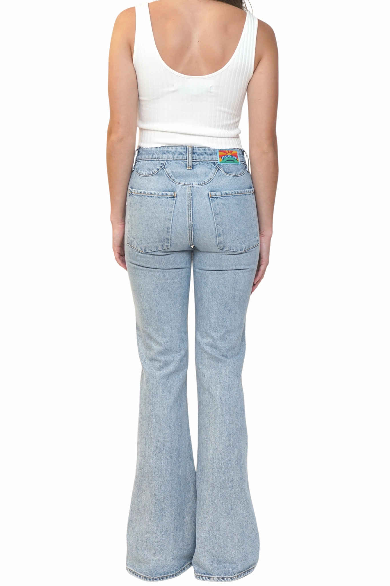 Stylish Cut Teen Outfit Night Out Party Look High Rise Bell in Lake