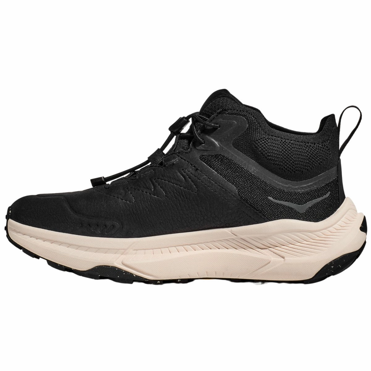 Smooth Control Perforated Tongue Design Hoka One One Men's Transport Chukka GTX Black