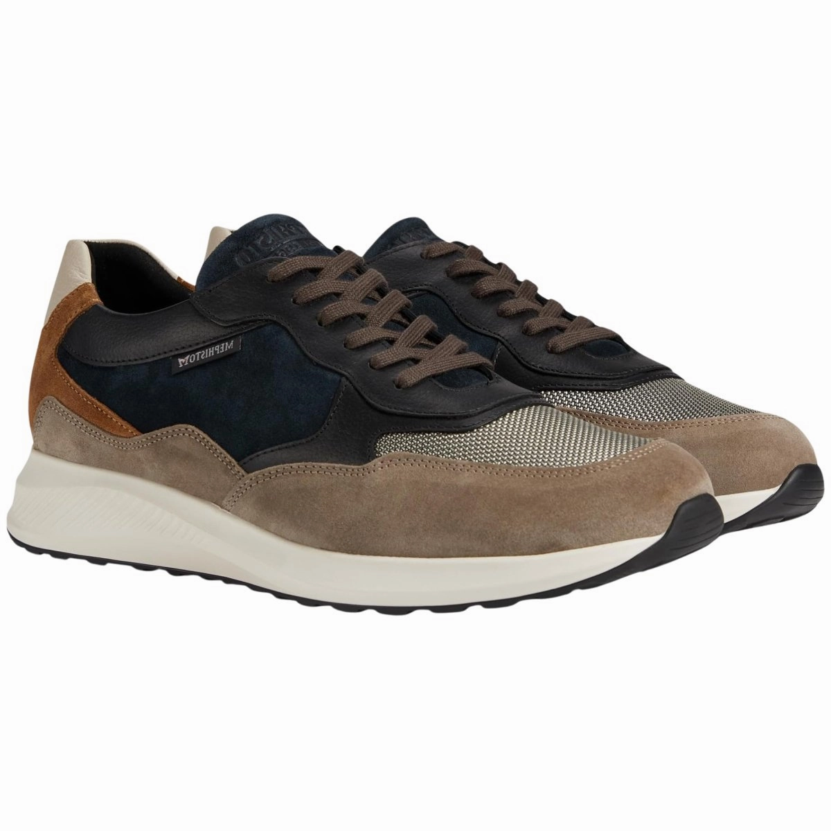 Mephisto Men's Driss Warm Grey/Multi Speed Movement Grip Enhanced Outsole