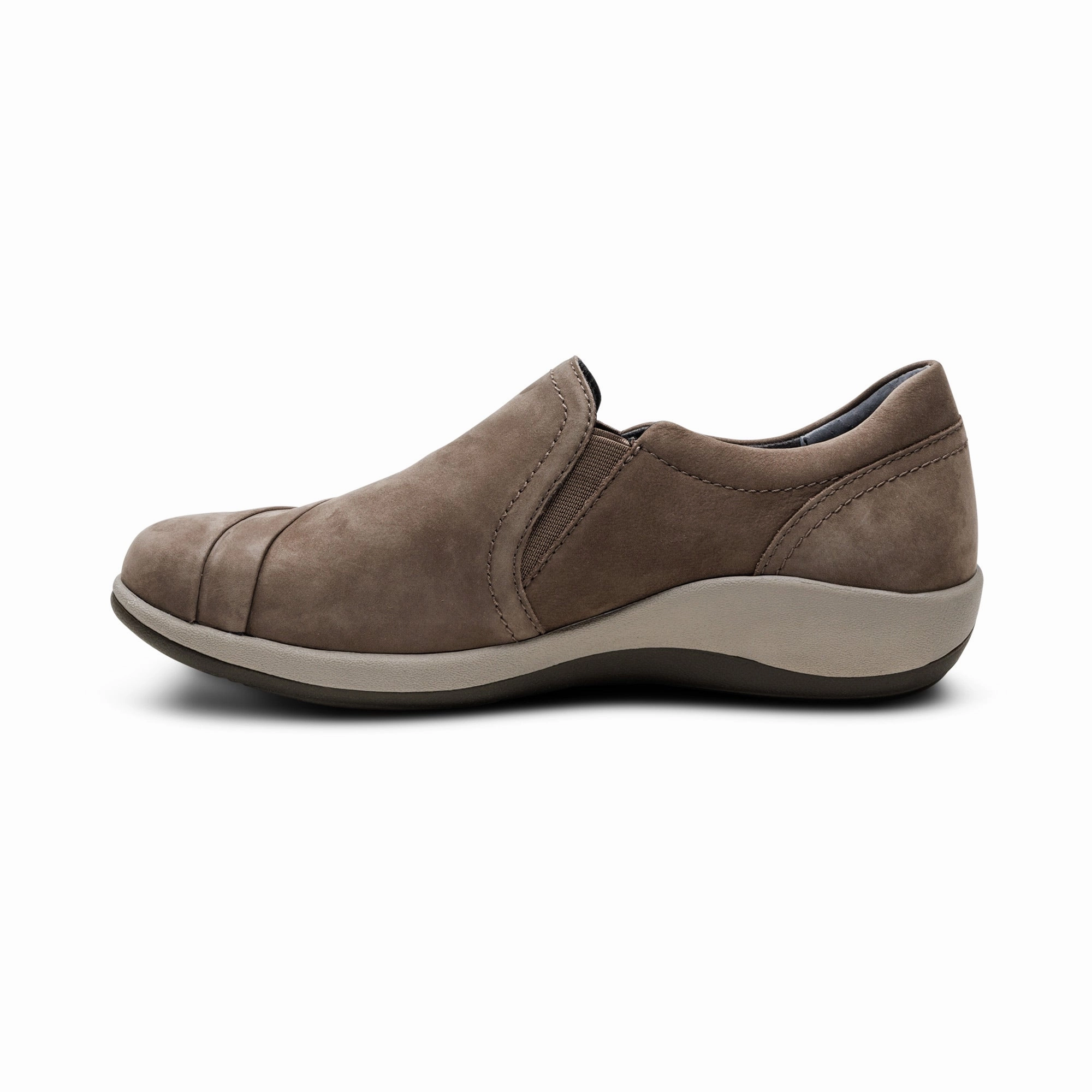 Helena Arch Support Slip-On - Warm Grey Natural foot movement