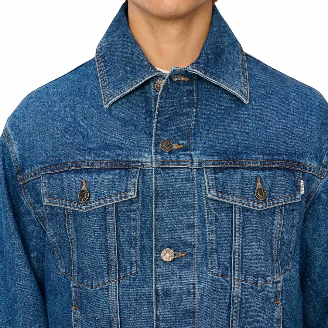 Jacky Relaxed Trucker Jacket (North Beach) Non Irritating Collar