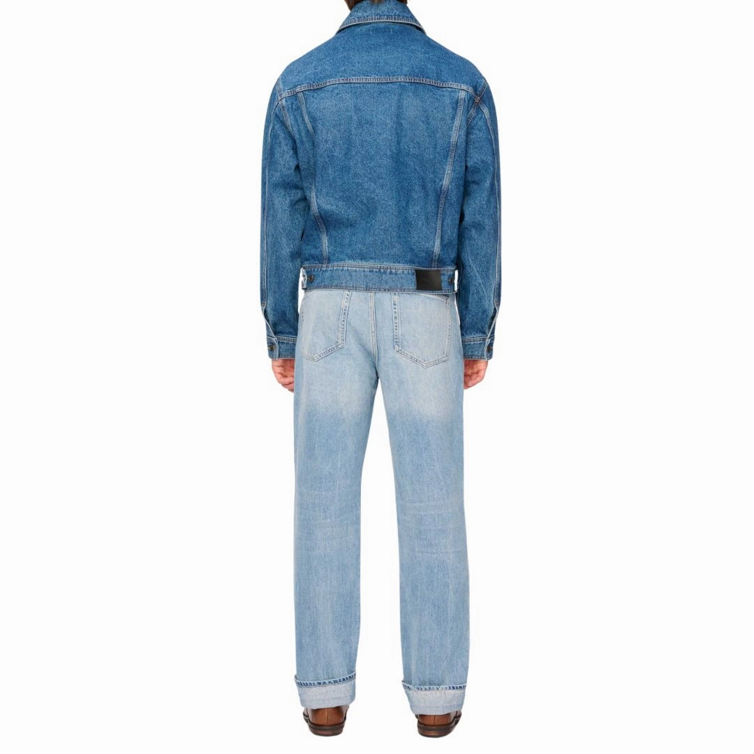 CompressionResistant Heavyweight Fabric Jacky Relaxed Trucker Jacket (North Beach)