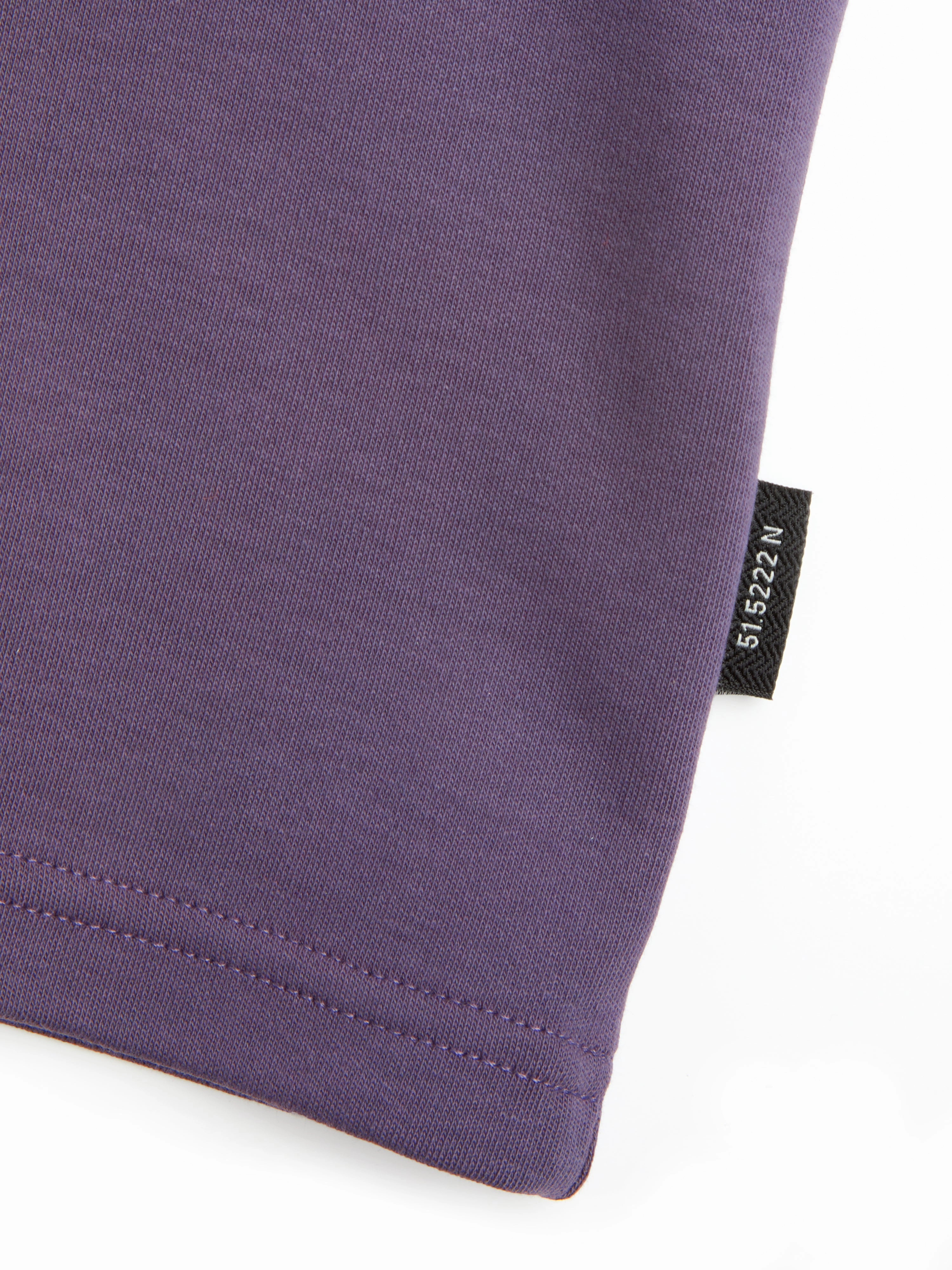 Layered Hem Design Heavy T-Shirt Tavistock Aubergine