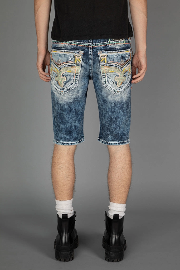 Arlo Denim Shorts Ergonomic Panel Design