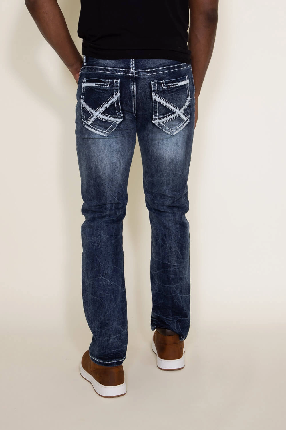Multi Season Piece Unisex Outfit True Luck Hancock Bootcut Jeans for Men | TL16350009