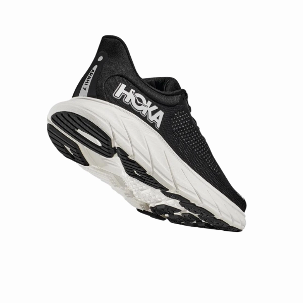 HOKA Men's Arahi 7 (Medium Width) Black/White elegant shoe charm