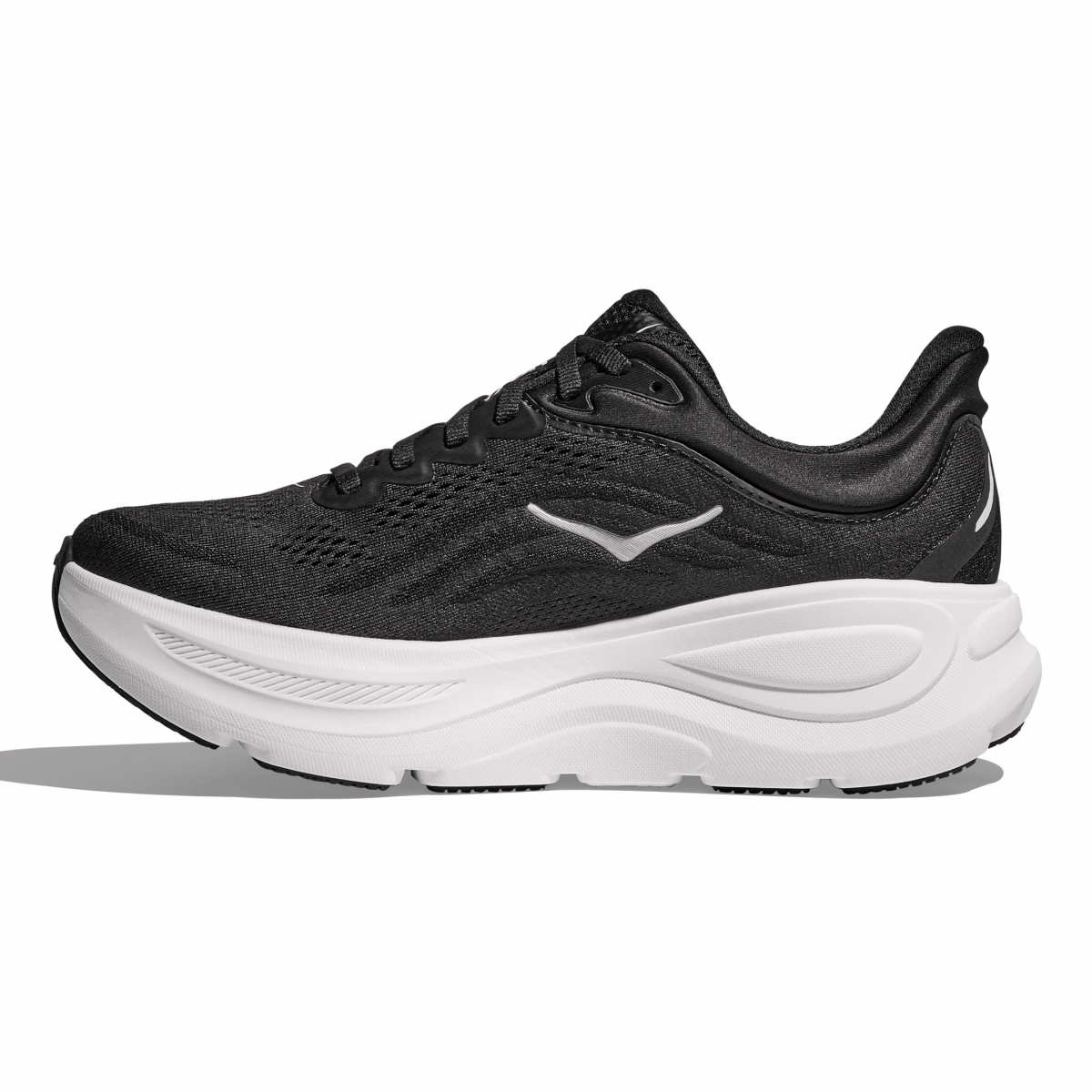 Hoka One One Men's Bondi 9 Black/White Bouncy Rebound Adaptive Fit System
