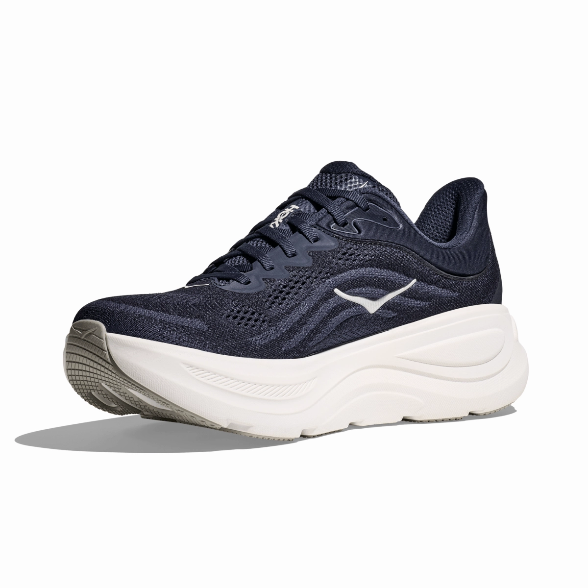 Hoka One One Men's Bondi 9 Varsity Navy/White Shock Dissipating Midsole