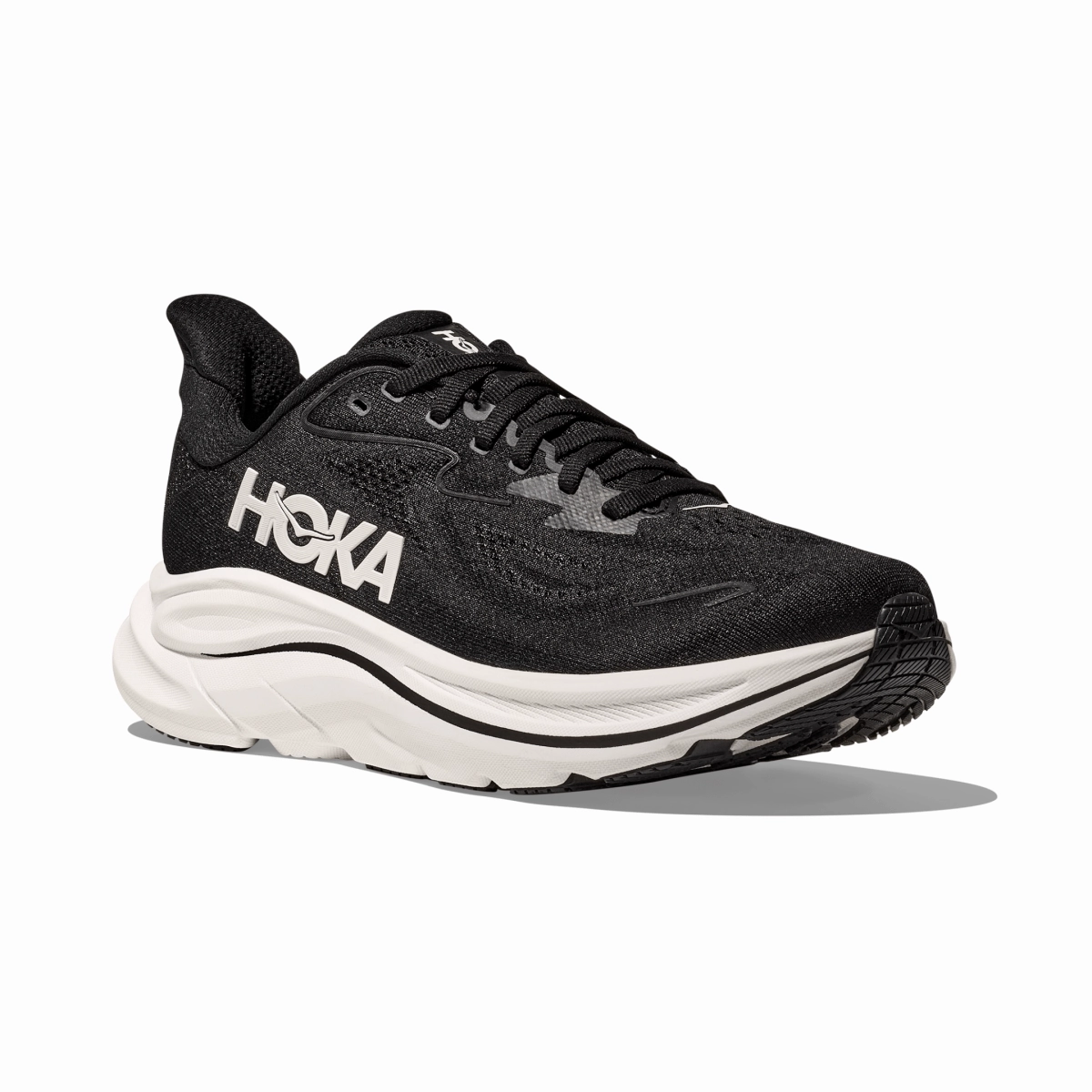 Hyperelastic Frame All-purpose fit Hoka One One Men's Clifton 10 Black/White