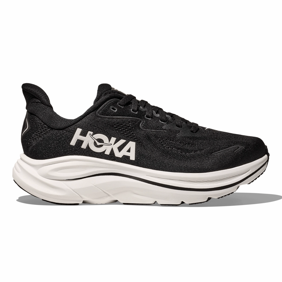 Outdoor Vibes Vented Air Channels Hoka One One Men's Clifton 10 Black/White
