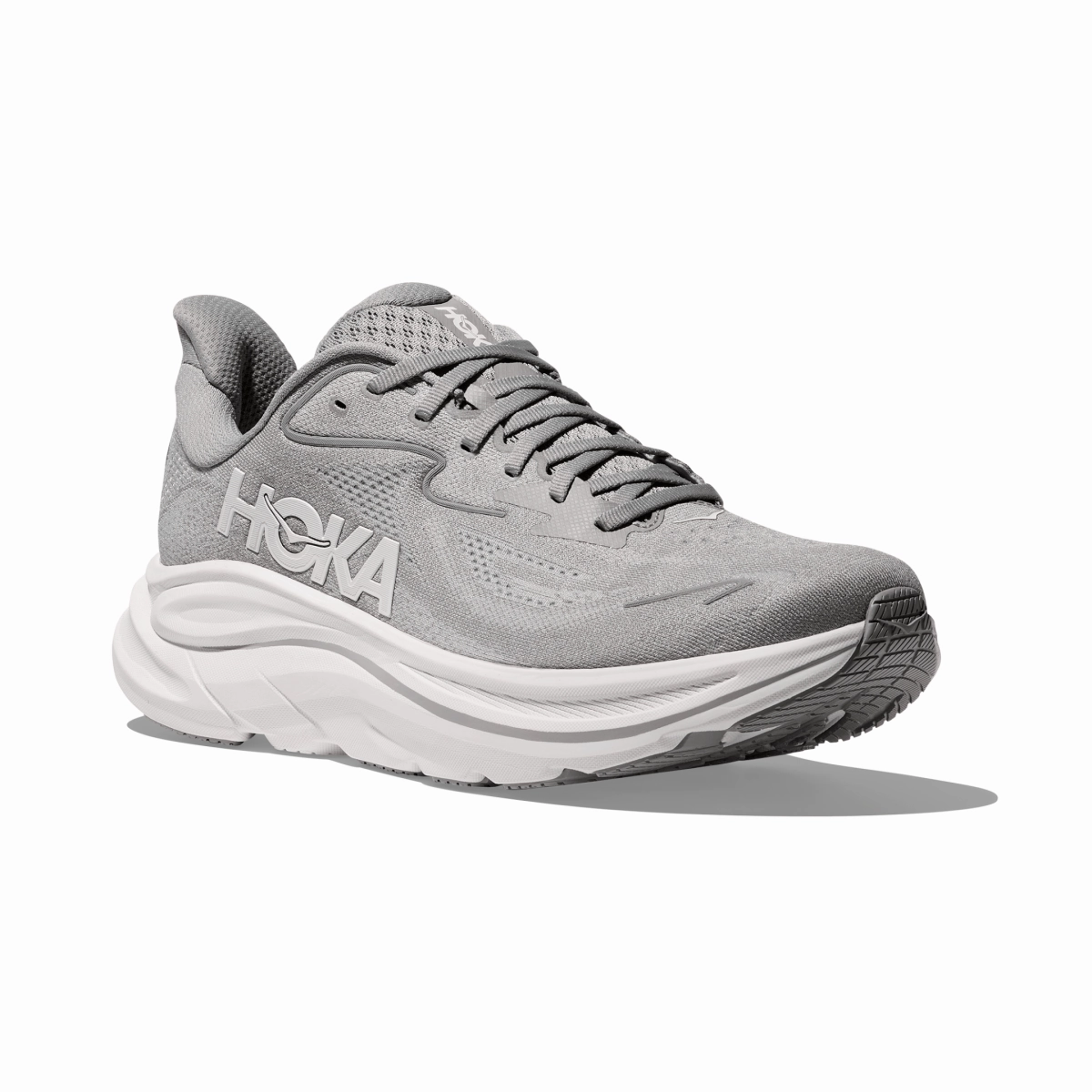 Hoka One One Men's Clifton 10 Stellar Grey/Stardust Comfortable Lace