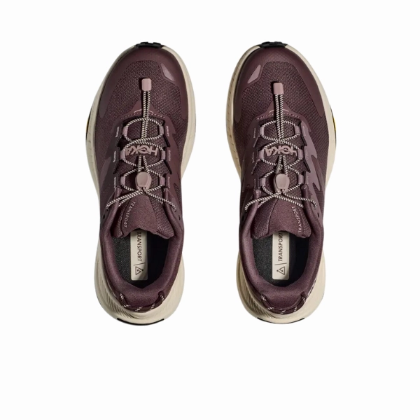 Multi Density Layering Thermal Insulation HOKA Women's Transport Smoky Quartz/Oat Milk/Purple