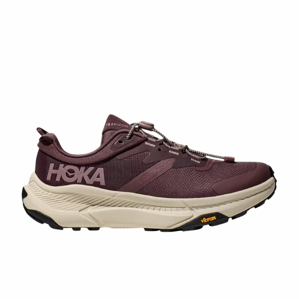 Multifunctional HOKA Women's Transport Smoky Quartz/Oat Milk/Purple