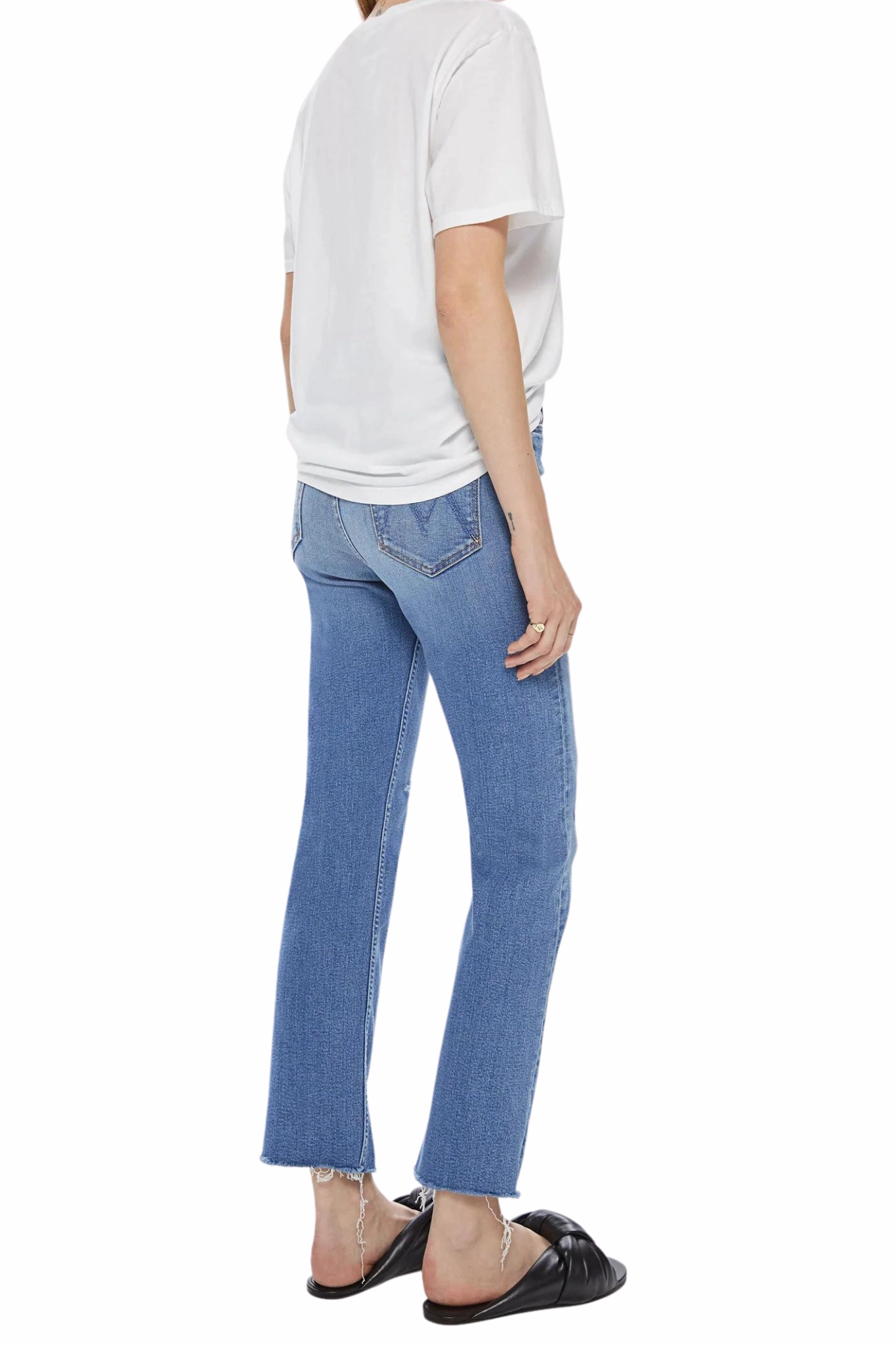 Non Stretch Denim Casual Spring Mood Classic Wear HW Rider Ankle Fray in Party Like a Pirate