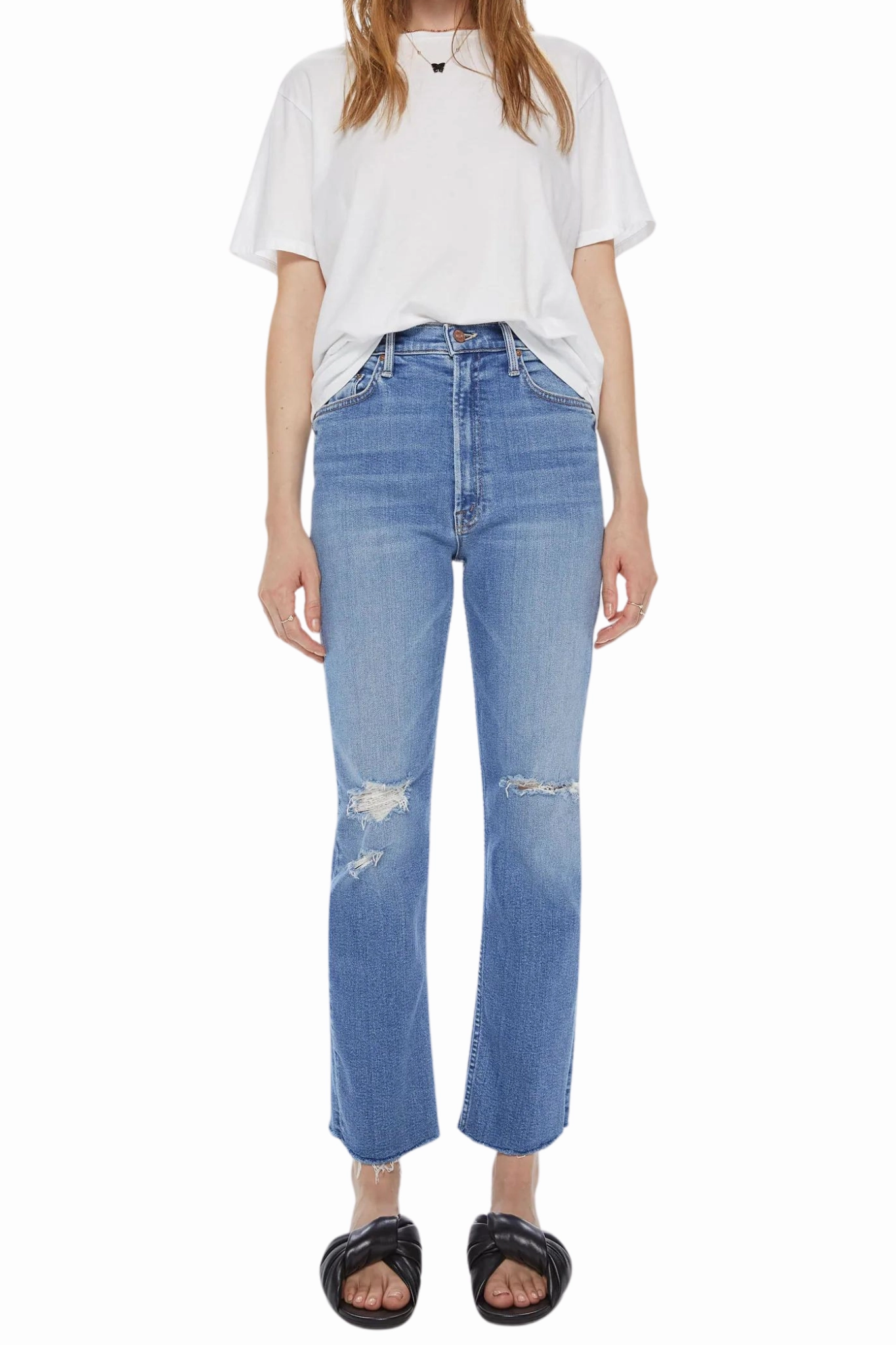 Tailored Style HW Rider Ankle Fray in Party Like a Pirate