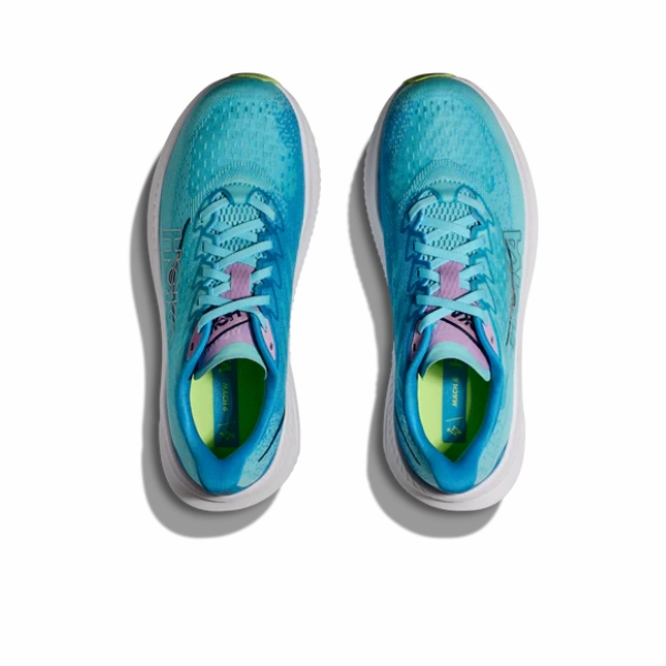running in a bascule bridge area shoes dynamic - movement HOKA Women's Mach 6 (Medium Width) Teal