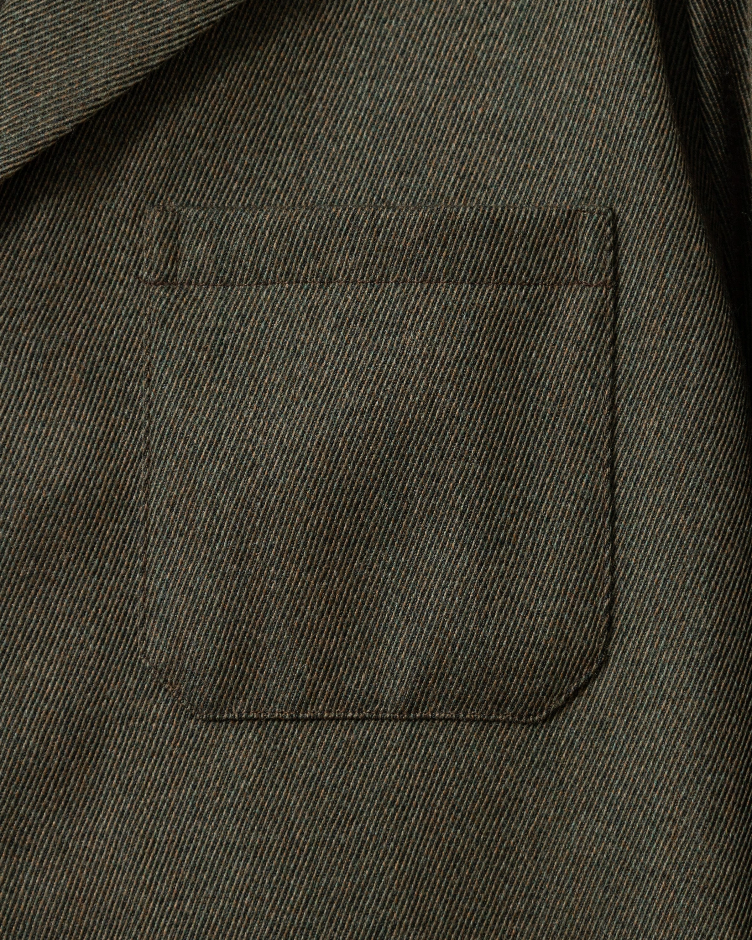 Flame retardant Loafer Jacket in Brown Heather Cavalry Twill