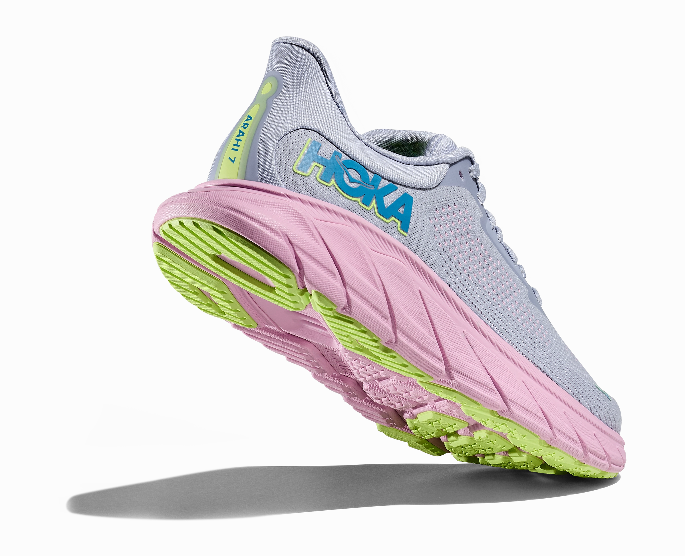 Women's Arahi 7 - Gull / Pink Twilight Padded Recycled Material Options